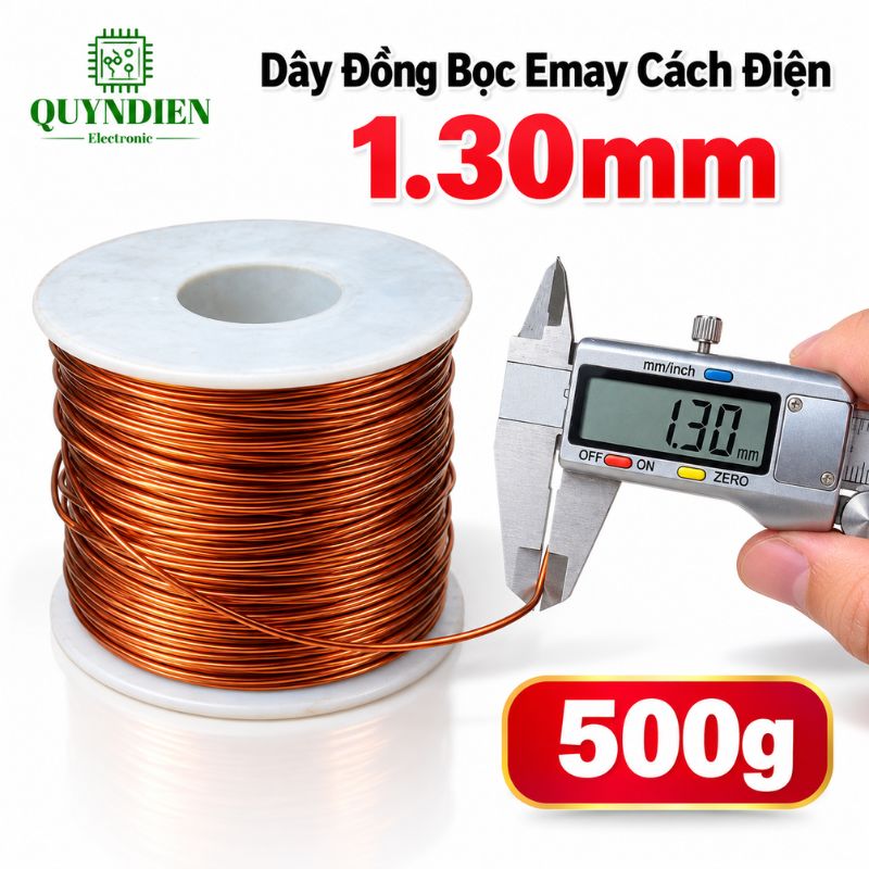 Dây Đồng Bọc Emay Cách Điện Size 1.30mm