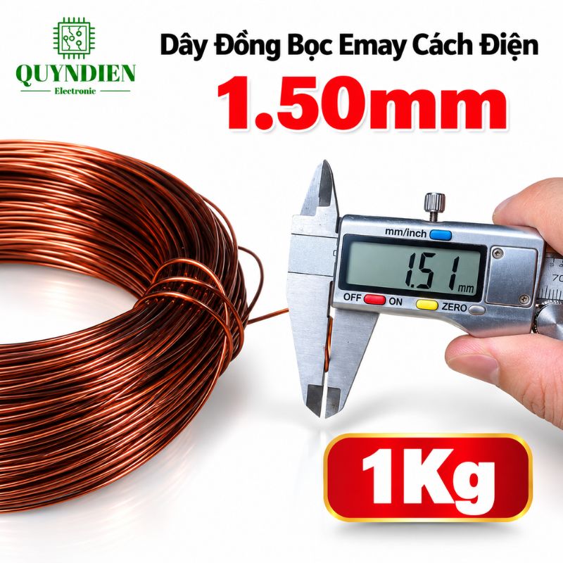 Dây Đồng Bọc Emay Cách Điện Size 1.50mm