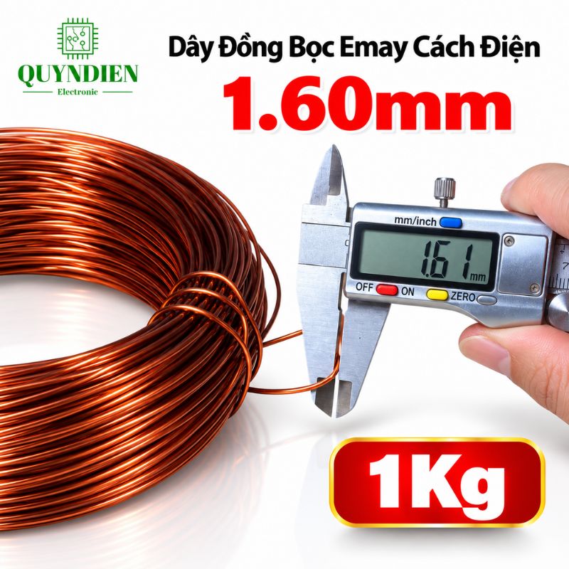 Dây Đồng Bọc Emay Cách Điện Size 1.60mm