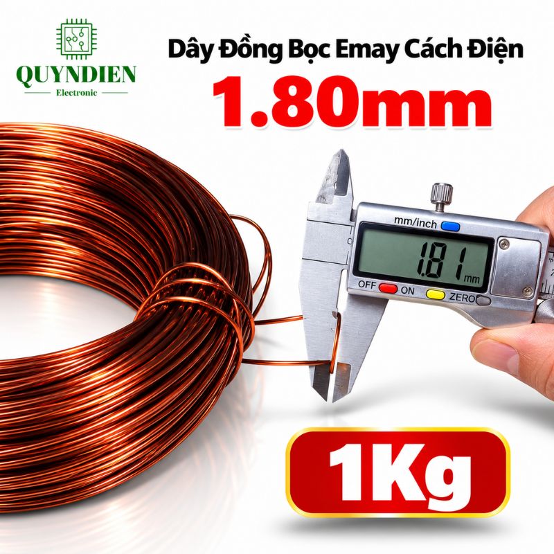 Dây Đồng Bọc Emay Cách Điện Size 1.80mm