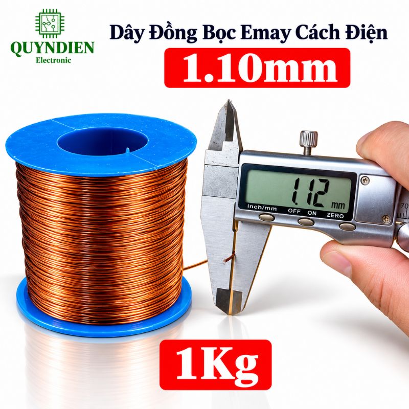 Dây Đồng Bọc Emay Cách Điện Size 1.10mm