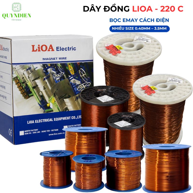 Dây Đồng Bọc Emay Cách Điện Size 1.00mm
