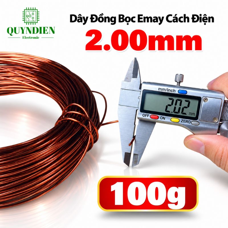 Dây Đồng Bọc Emay Cách Điện Size 2.00mm