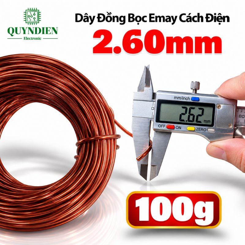 Dây Đồng Bọc Emay Cách Điện Size 2.60mm