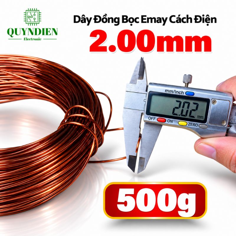 Dây Đồng Bọc Emay Cách Điện Size 2.00mm