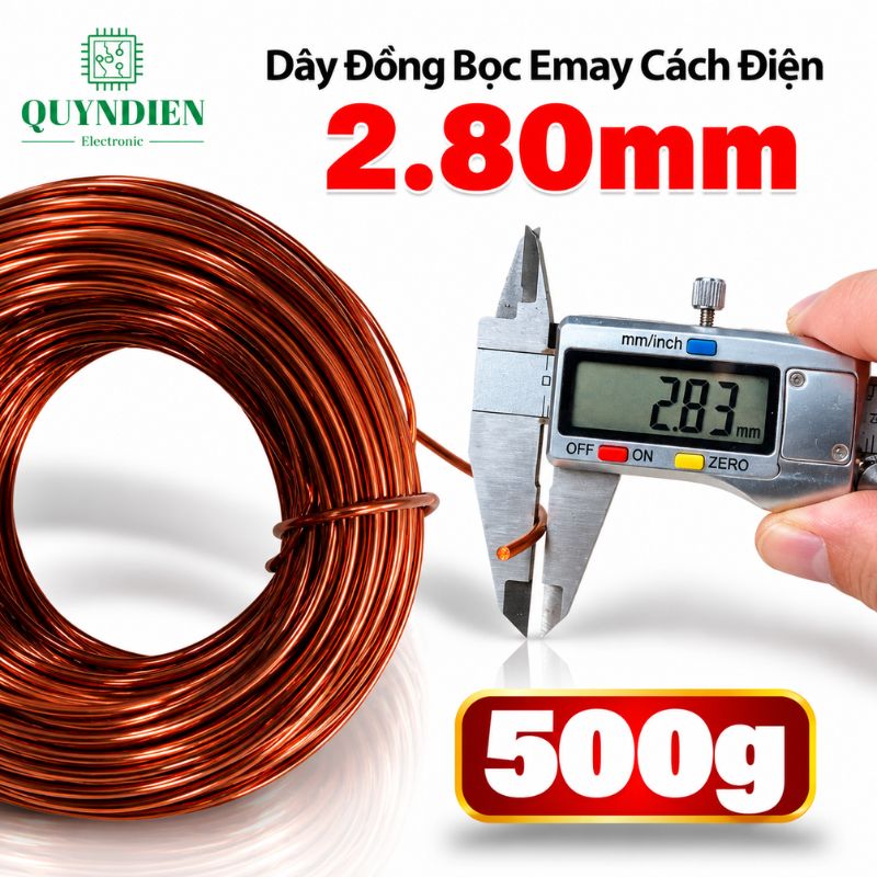 Dây Đồng Bọc Emay Cách Điện Size 2.80mm