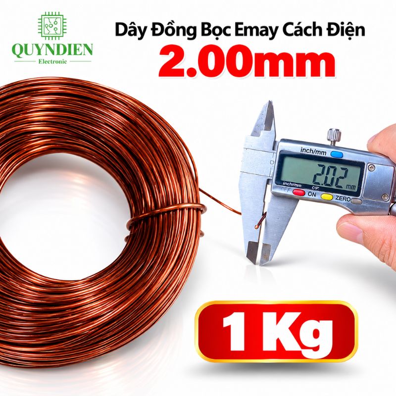 Dây Đồng Bọc Emay Cách Điện Size 2.00mm