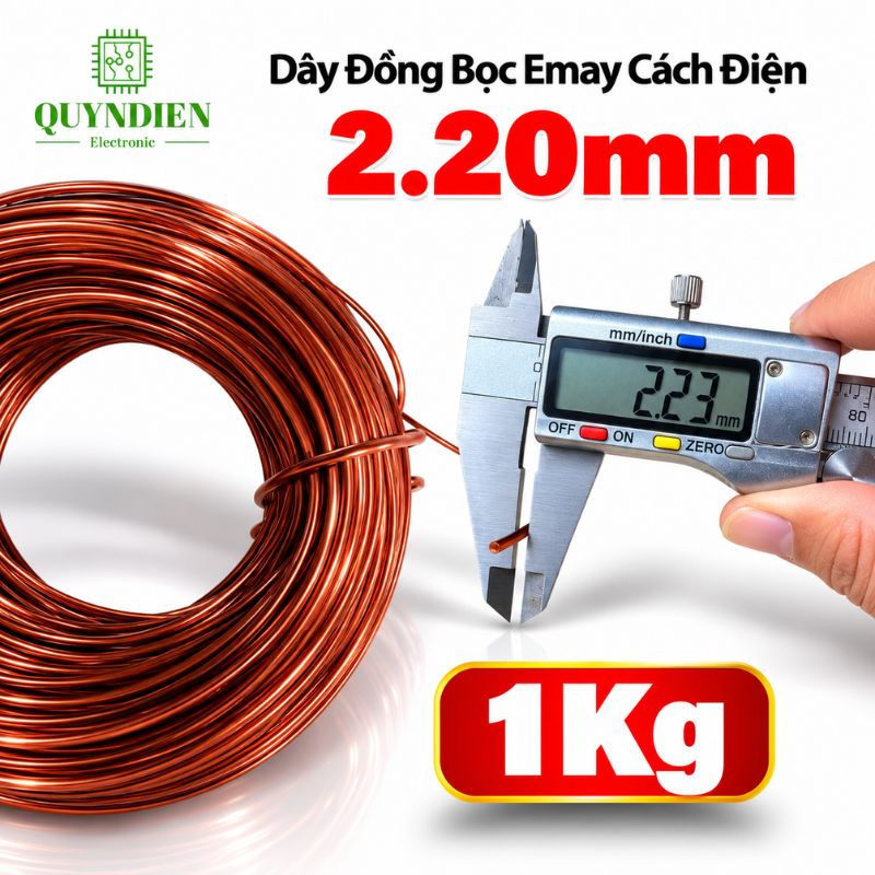 Dây Đồng Bọc Emay Cách Điện Size 2.20mm