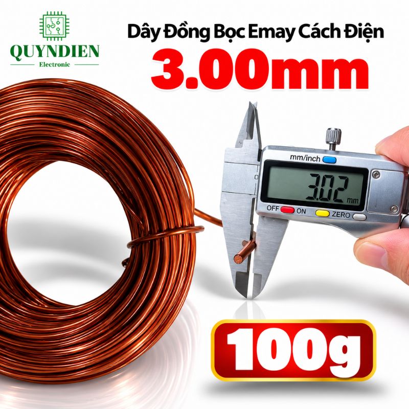 Dây Đồng Bọc Emay Cách Điện Size 3.00mm