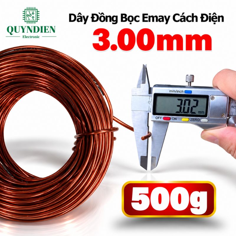 Dây Đồng Bọc Emay Cách Điện Size 3.00mm