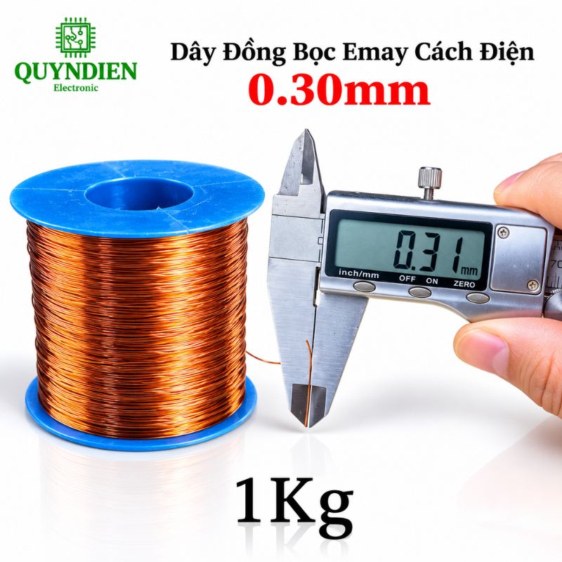 Dây Đồng Bọc Emay Cách Điện Size 0.30mm