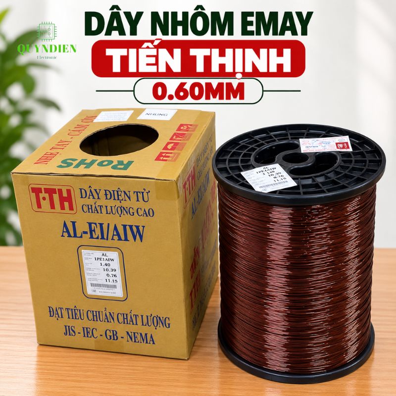 Dây Nhôm Bọc Emay Tiến Thịnh Size 0.60mm
