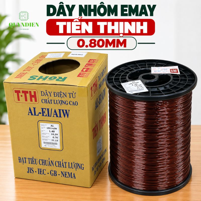 Dây Nhôm Bọc Emay Tiến Thịnh Size 0.80mm