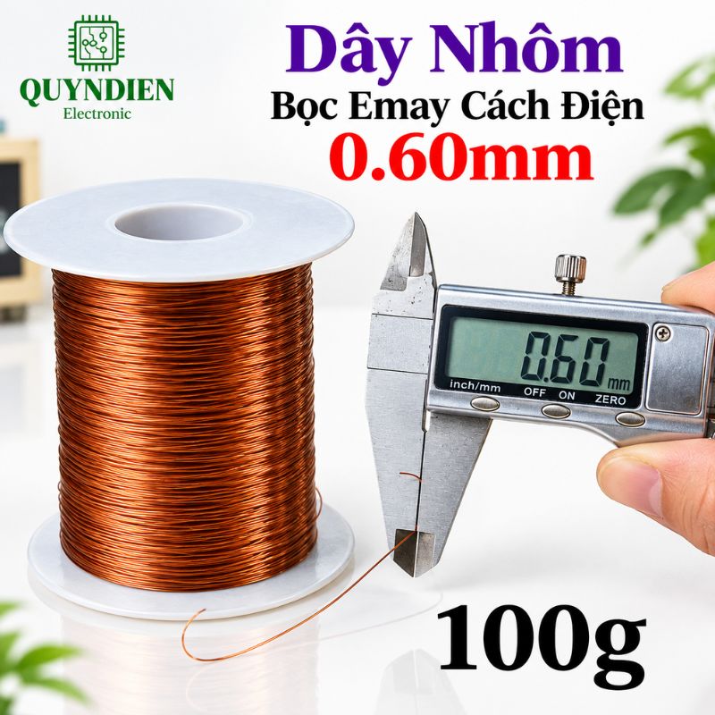 Dây Nhôm Bọc Emay Tiến Thịnh Size 0.60mm