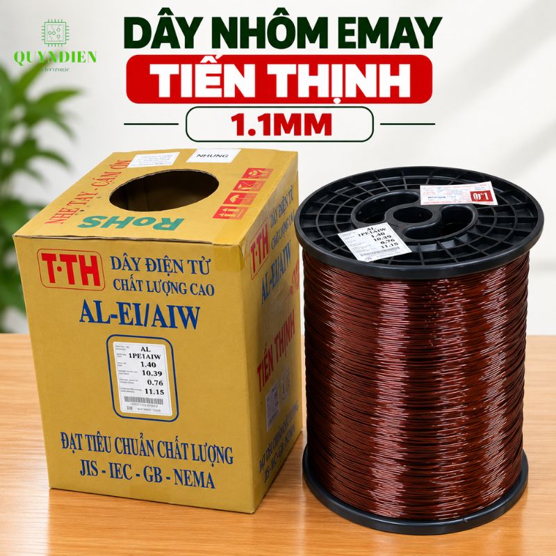 Dây Nhôm Bọc Emay Tiến Thịnh Size 1.10mm
