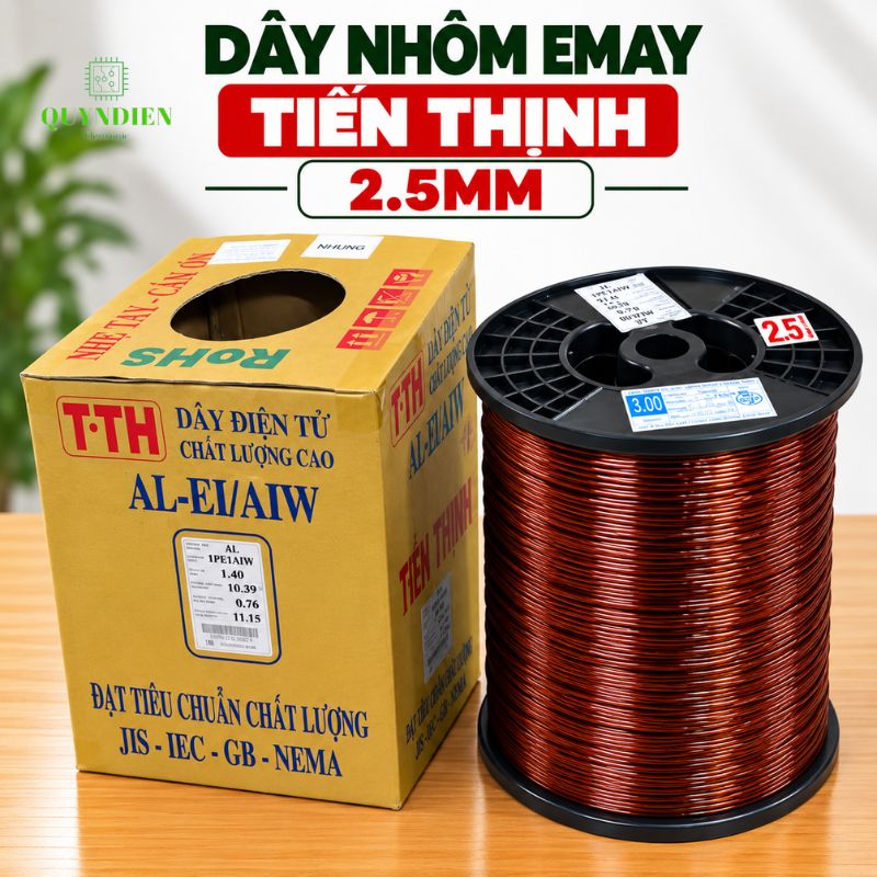 Dây Nhôm Bọc Emay Tiến Thịnh Size 2.50mm