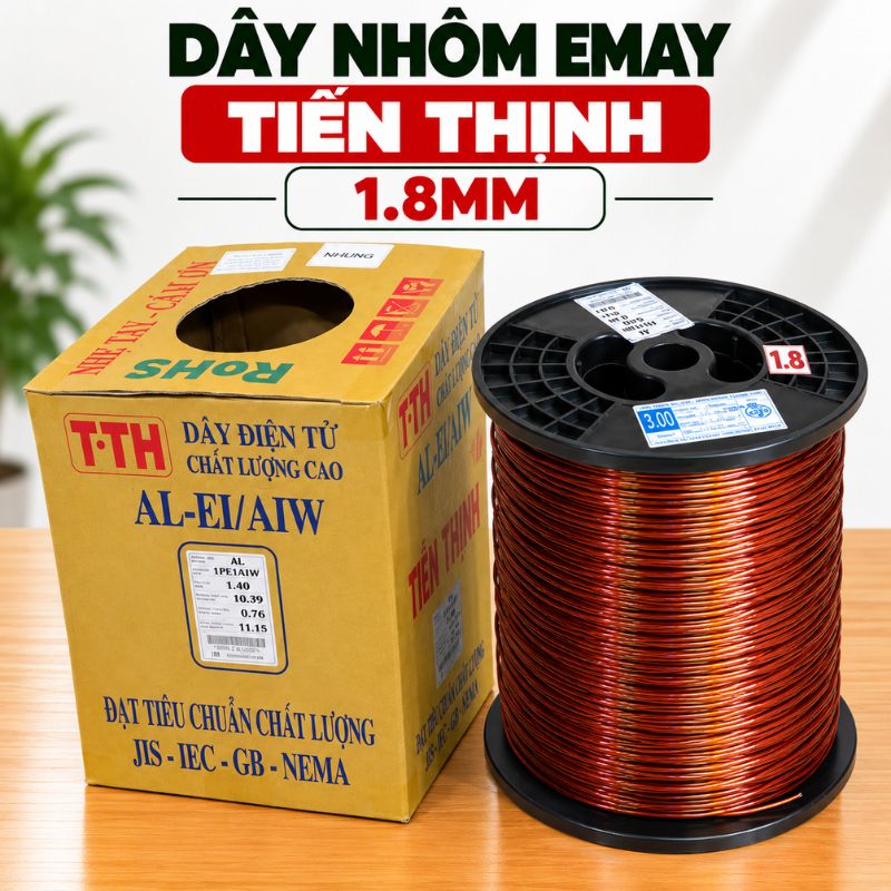 Dây Nhôm Bọc Emay Tiến Thịnh Size 1.80mm