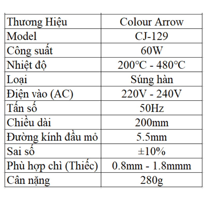 Mỏ hàn tự đẩy chì thiếc 60W