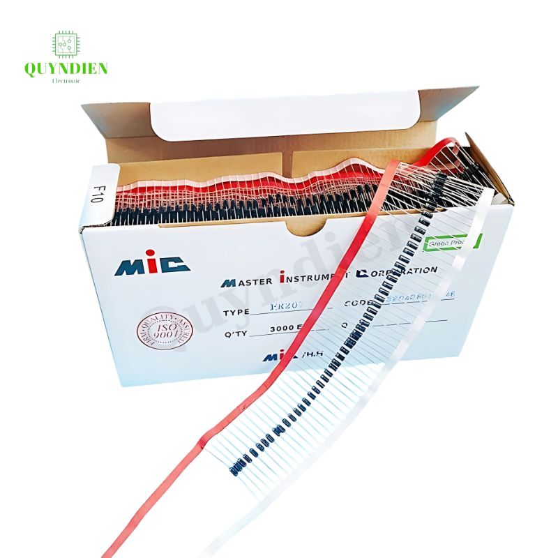 Diode xung FR207 2A 1000V loại dây