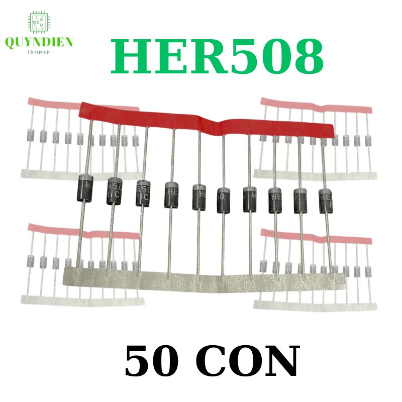 Diode xung HER508 5A 1000V loại dây