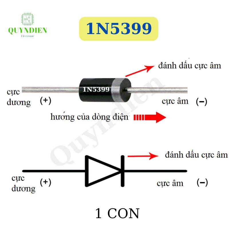 Diode Diot chỉnh Lưu 1N5399 - 1.5Ampe-1000v