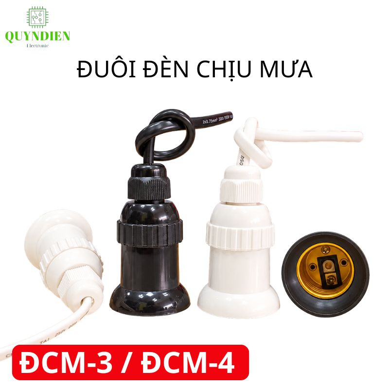 Đuôi đèn chịu mưa ngoài trời ren Xoán E27 SOPOKA