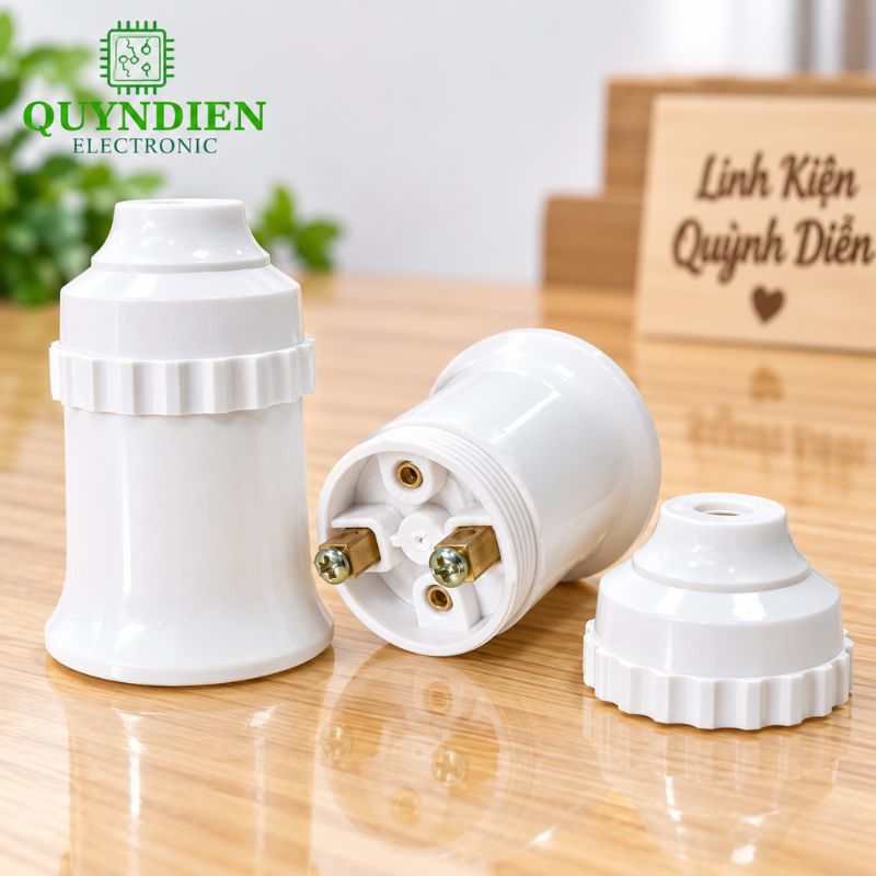 Đuôi bóng đèn ren vặn xoáy E27 loe trong nhà SOPOKA