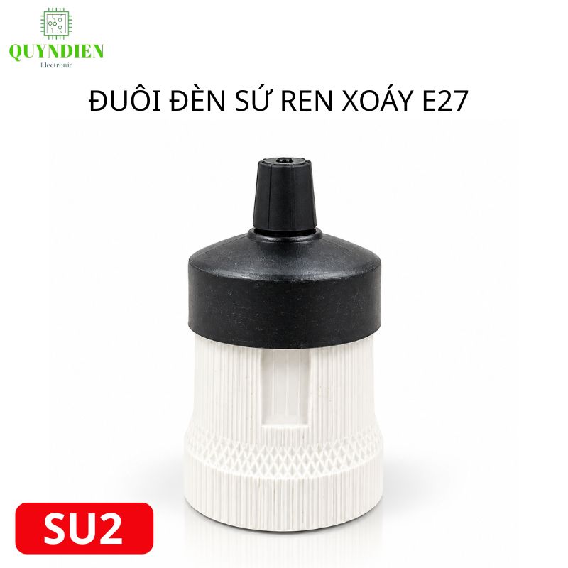 Đuôi Đèn Sứ Ren Vặn Xoáy E27 Chịu Nhiệt Cao SOPOKA