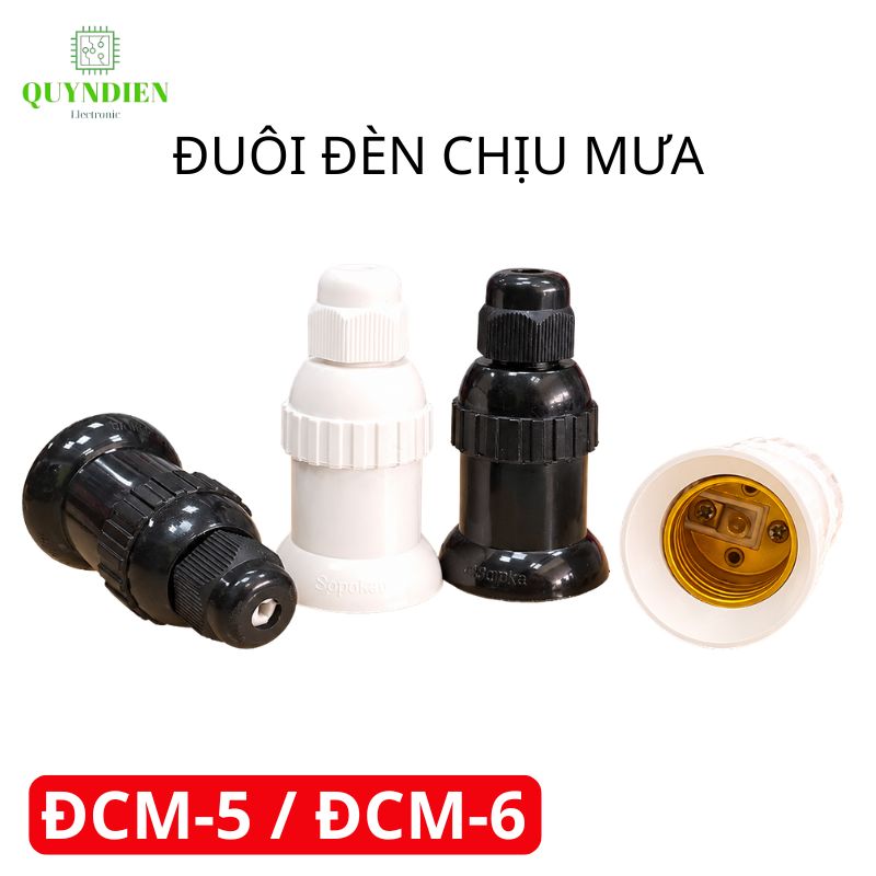 Đuôi đèn chịu mưa ngoài trời ren Xoán E27 SOPOKA