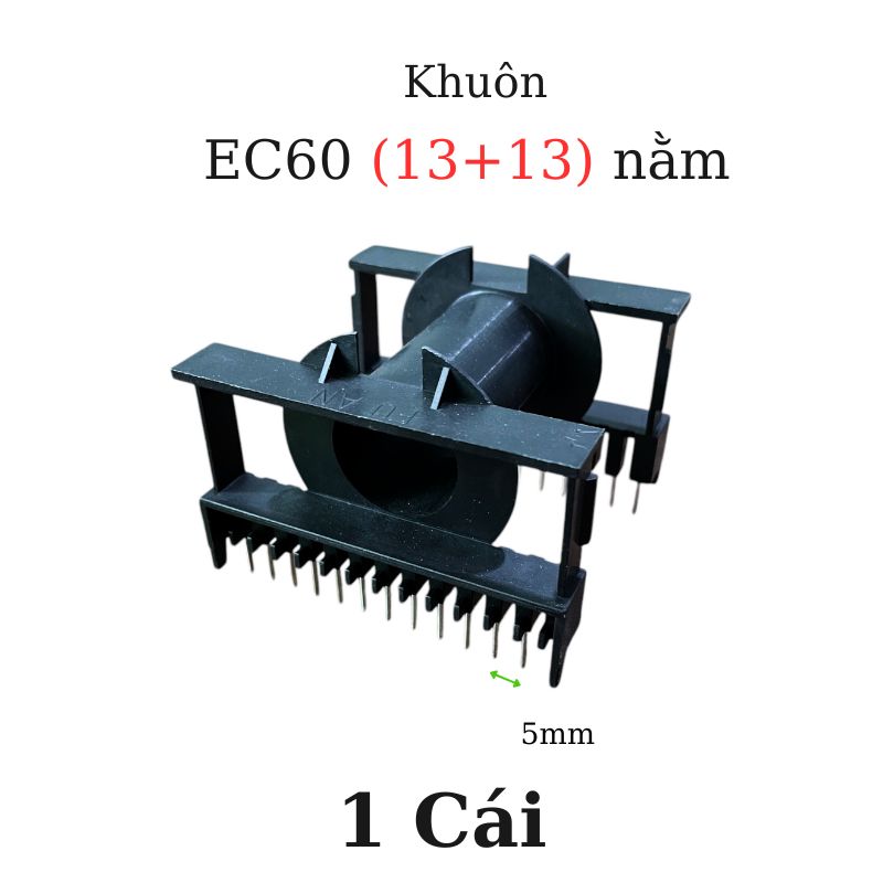 Lõi Biến áp xung EC60 Tròn Nằm (13+13)