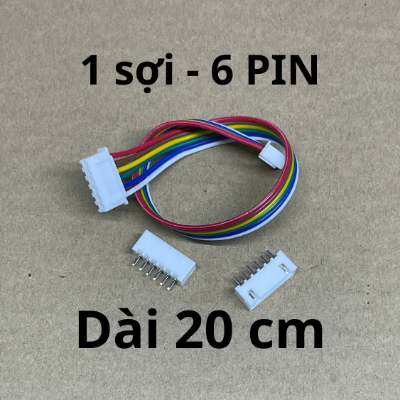 Dây bus dài 20cm 2pin-6pin cáp kết nối điện XH2.54mm giá 1 sợi