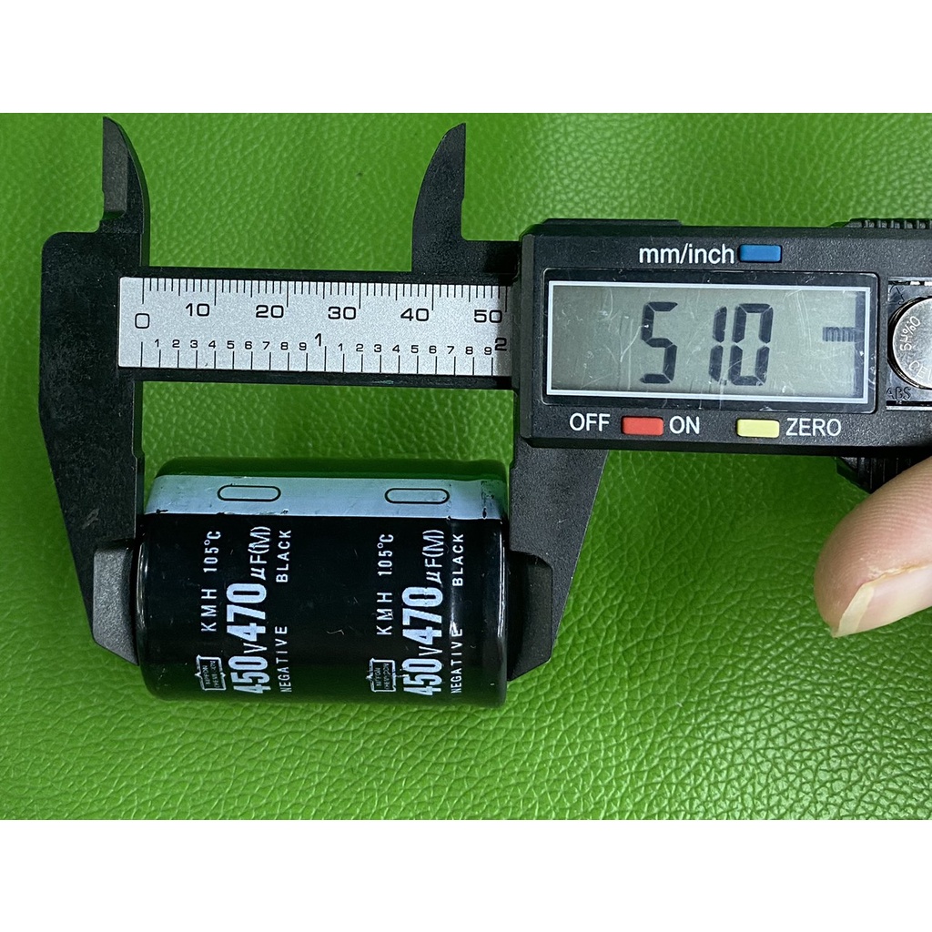 Tụ lộc nguồn 470uF 450V DC mới  màu ĐEN (35×50mm)