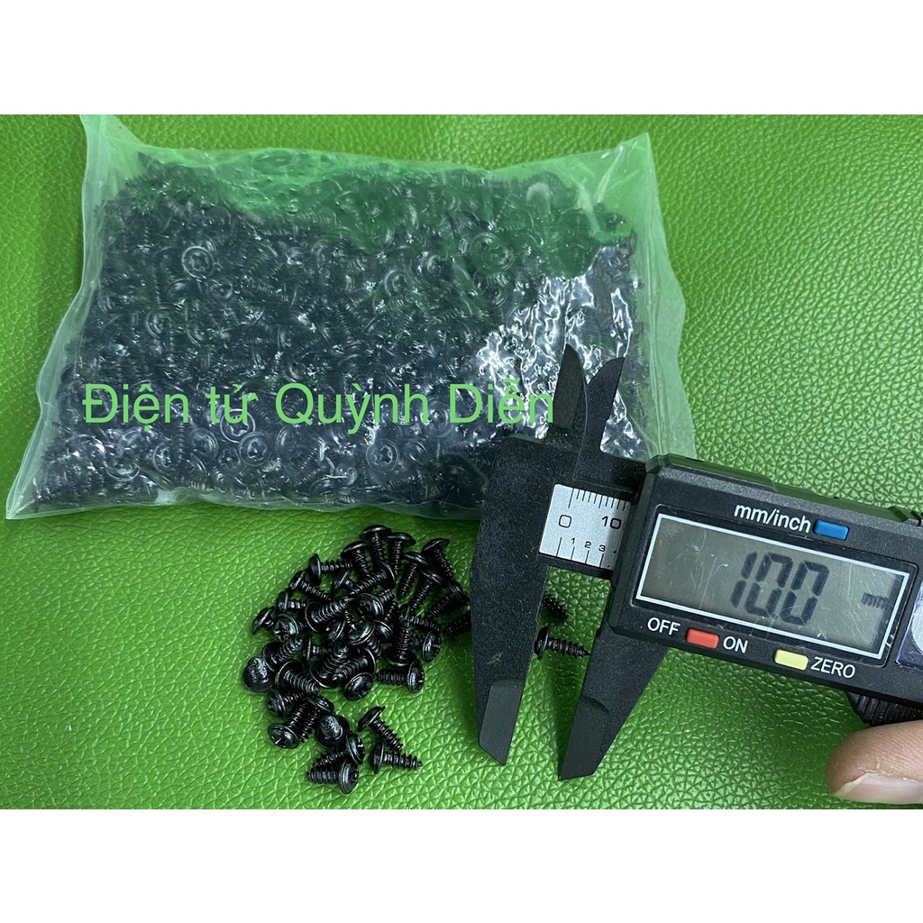 Ốc vít 3mm dài 8mm ĐEN (túi 1Kg =1000 gam)