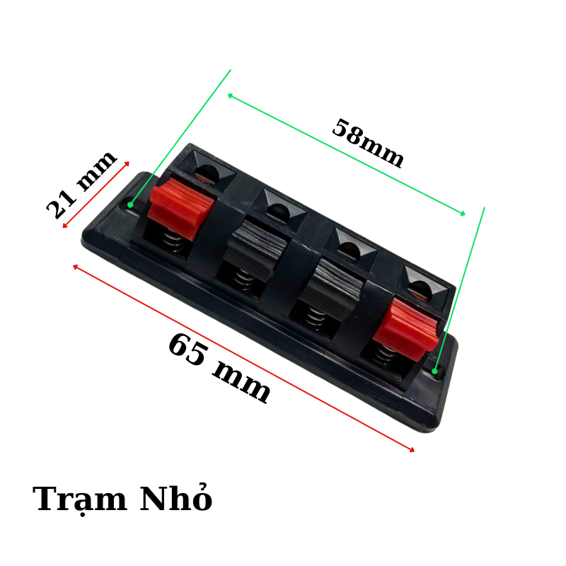 Jack Cắm Loa 4 Cổng Trạm loa cầu đấu dây loa 4 chân (TRẠM NHỎ)