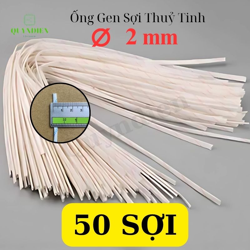 Ống gen cách điện sợi thủy tinh size 2mm