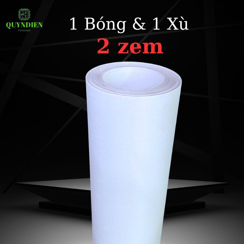 Giấy Cách Điện 1 Mặt Bóng 1 Mặt Xù Dày 0.2mm