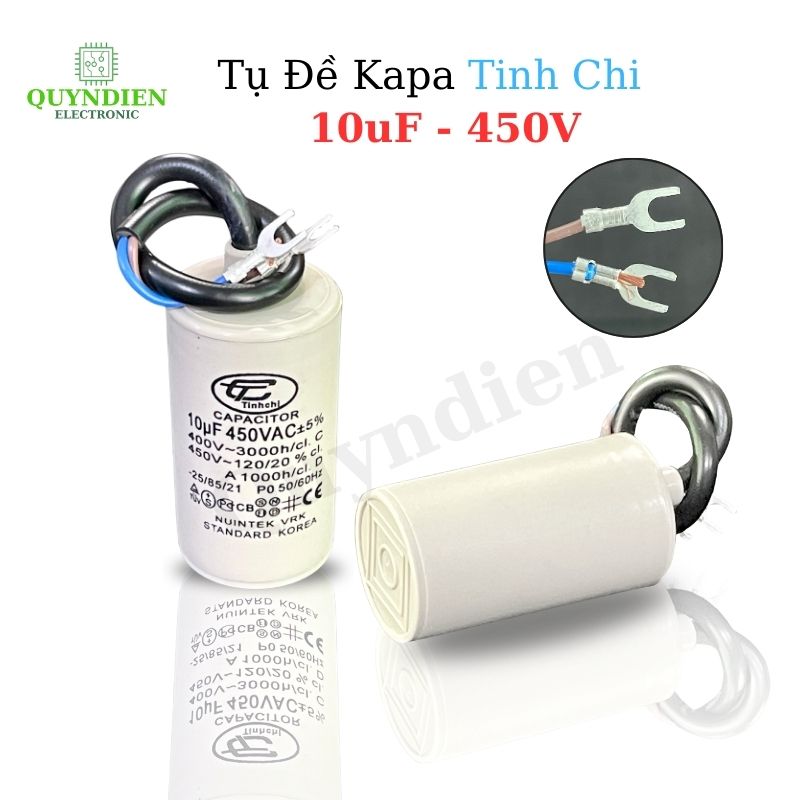 Tụ Đề Máy Bơm Nước 10uF 450V Tụ Kapa Tinh Chi