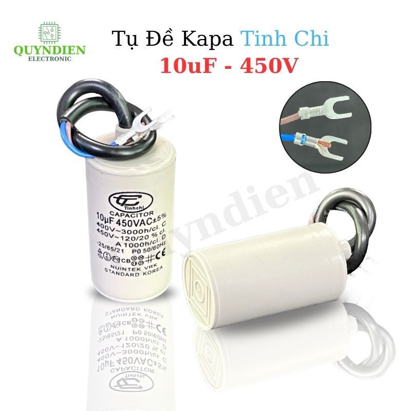 Tụ Đề Máy Bơm Nước 15uF 450V Tụ Kapa Tinh Chi
