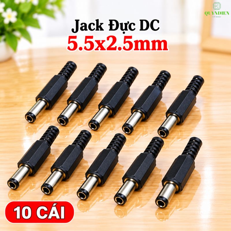 Jack Sạc DC Chui Đực 5.5x2.5mm