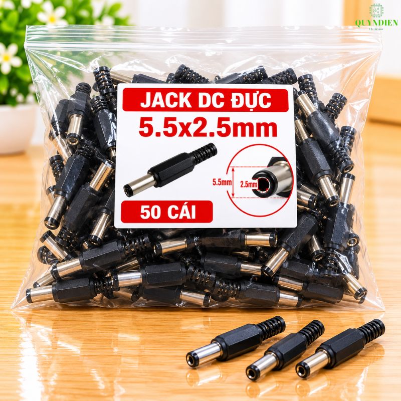 Jack Sạc DC Chui Đực 5.5x2.5mm