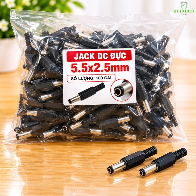 Jack Sạc DC Chui Đực 5.5x2.5mm