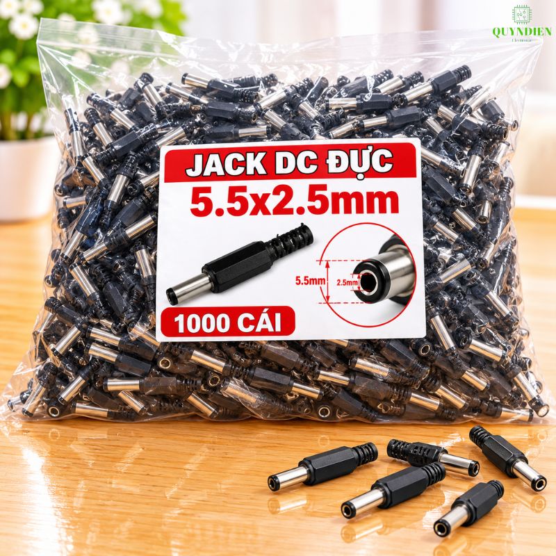 Jack Sạc DC Chui Đực 5.5x2.5mm