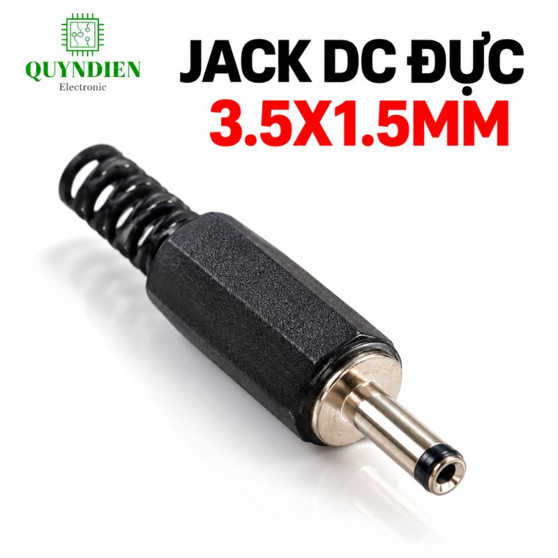 Jack Sạc DC Chui Đực 3.5x1.5mm Loại Nhỏ