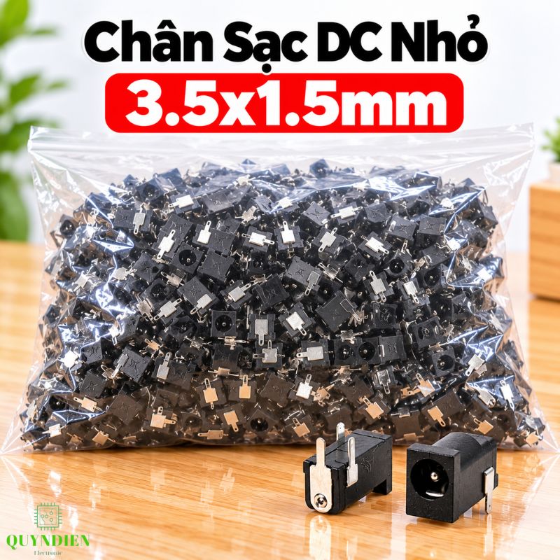 Jack Sạc DC 3.5/1.5mm Loại Nhỏ