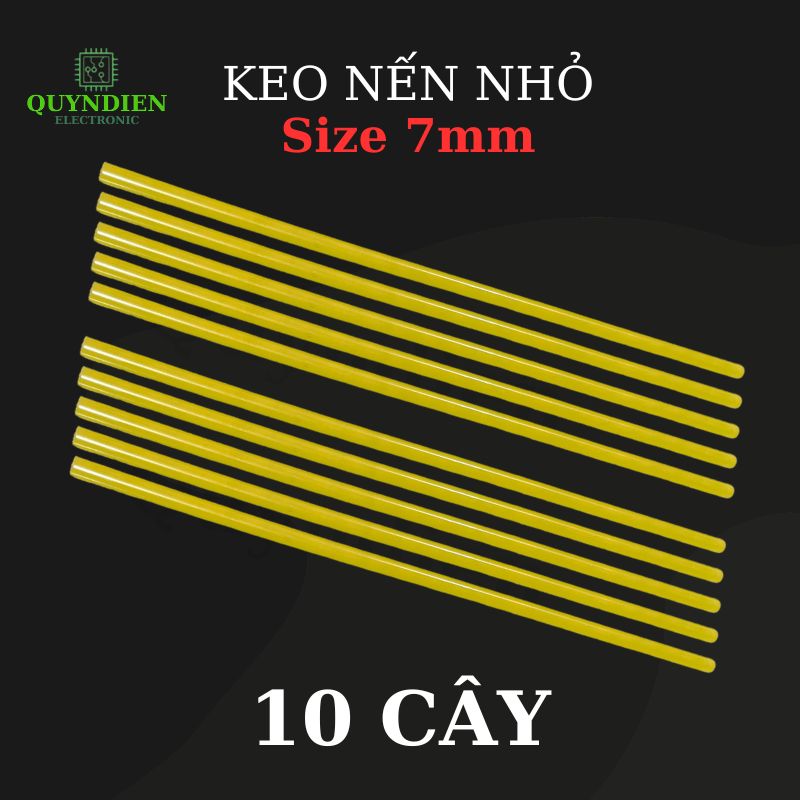 Keo Nến Nhỏ 7mm Màu Vàng
