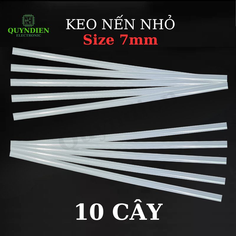 Keo Nến Nhỏ 7mm Màu Trắng
