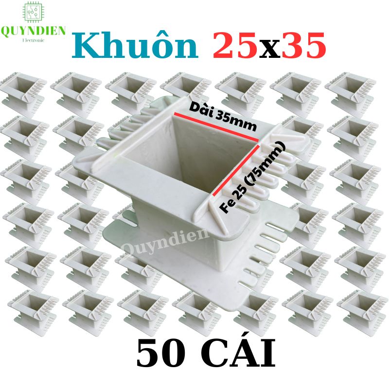 Khuôn nhựa quấn biến áp Fe silic 25x35mm
