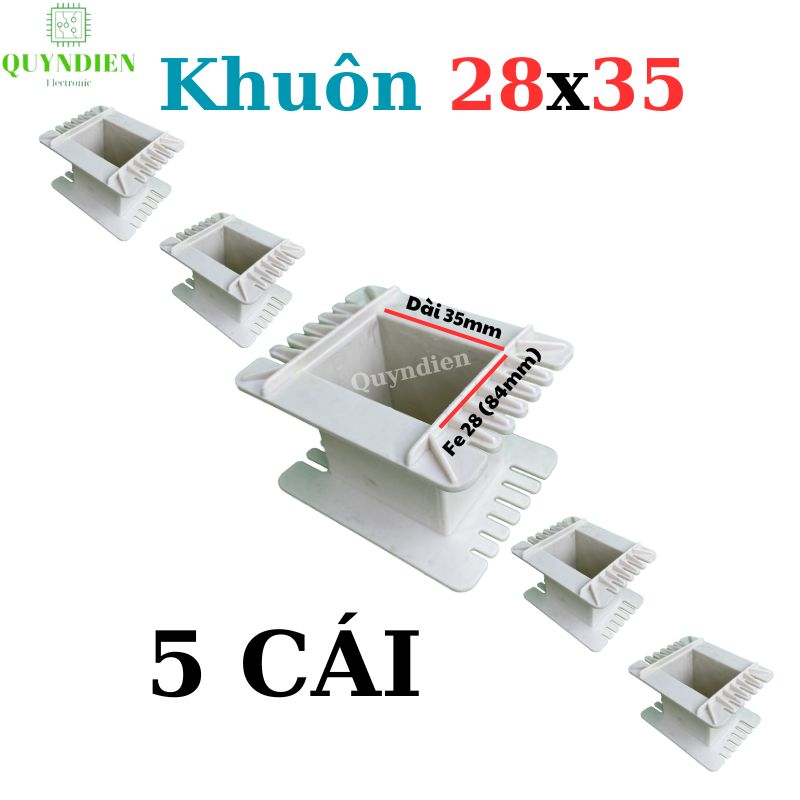Khuôn nhựa quấn biến áp Fe silic 28x35mm