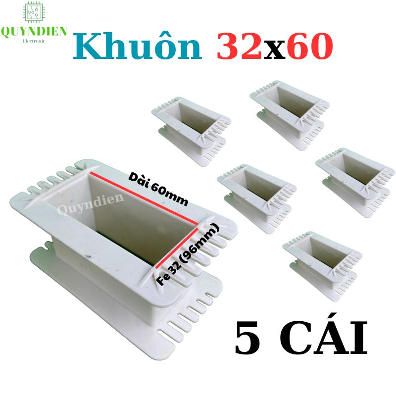 Khuôn nhựa quấn biến áp Fe silic 32x60mm