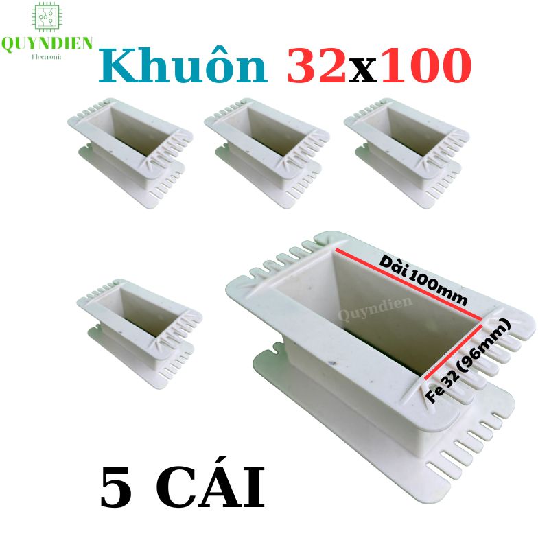 Khuôn nhựa quấn biến áp Fe silic 32x100mm